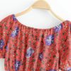 Vintage chic fashion floral print beach sleeveless crop tops - Image 14
