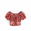 Vintage chic fashion floral print beach sleeveless crop tops - Image 6