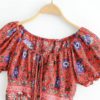 Vintage chic fashion floral print beach sleeveless crop tops - Image 8