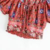 Vintage chic fashion floral print beach sleeveless crop tops - Image 9