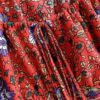 Vintage chic fashion floral print beach sleeveless crop tops - Image 11