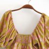 Vintage chic floral beach sleeveless sashes crop tops - Image 10