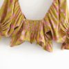 Vintage chic floral beach sleeveless sashes crop tops - Image 11