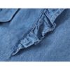 Vintage Ruffles Deep V-Neck Loose Blouse Shirt - Image 5