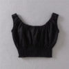 Vintage sexy off shoulder slash neck ruffles short sleeve t-shirt - Image 13