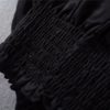 Vintage sexy off shoulder slash neck ruffles short sleeve t-shirt - Image 21