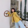 Floral Embroidery Stand Collar Bohemian Shirts - Image 5