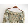 Floral Print Long Sleeve Bohemian Short Blouse - Image 3