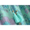 Floral Printed V-Neck Short Sleeve Blouse - Image 3