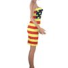 American Flag Print Strapless Dress - Image 7