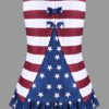 American Flag Tank Bowknot Stripe Top - Image 2