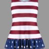 American Flag Tank Bowknot Stripe Top