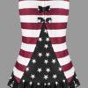 American Flag Tank Bowknot Stripe Top - Image 6