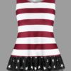 American Flag Tank Bowknot Stripe Top - Image 7
