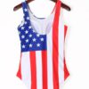 American Printed Sleeveless One Piece Swimsuit - Image 5