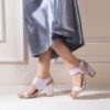 Block Heel Open Toe Sandals - Image 2