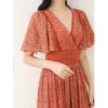 Bohemian Sexy Deep V-Neck Embroidery Long Dress