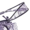 Bow Floral Temptation Solid Bra Panties Sets - Image 7