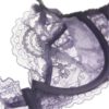 Bow Floral Temptation Solid Bra Panties Sets - Image 8