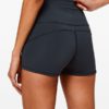 Breathable High Waist Solid Yoga Shorts - Image 6