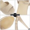 Buckle Strips Peep Toe High Heels Shoes - Image 4