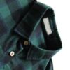 Button Through Drawstring Waist Plaid Shirt Dress - Image 3