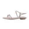 Crystal Diamond Ankle Strap Flat Sandals - Image 2