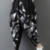 Casual Floral Print High Elastic Waist Pants - Image 2