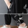 Casual Floral Print High Elastic Waist Pants - Image 3