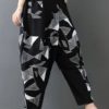Casual Floral Print High Elastic Waist Pants - Image 4