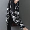 Casual Floral Print High Elastic Waist Pants - Image 5