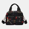 Casual Handbag Flower Printed Crossbody Bag - Image 6