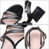 Casual Low Square Heels Pu Sandals - Image 5