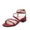 Casual Low Square Heels Pu Sandals - Image 9