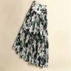 Casual lily Flower Printed A-line Midi Skirts - Image 7