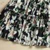 Casual lily Flower Printed A-line Midi Skirts - Image 6
