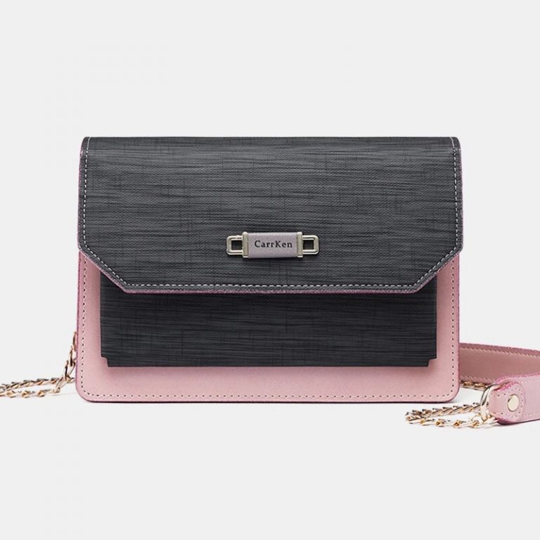 Chain Patchwork Crossbody Bag Shoulder Bag - Image 3