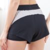 Contrast Color Fake Two-Piece Sports Short Pants - Image 2