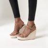Cross Strap Wedges High Heel Sandals