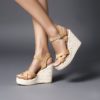 Cross Strap Wedges High Heel Sandals - Image 8