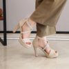 Crystal Strips High Heels Sandals - Image 2