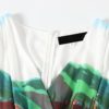 Designer Painting Print Sexy V Neck Party Maxi Dresses - Image 6