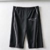 Elastic Waist Letter Printed Yoga Shorts