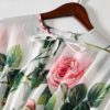 Elegant Rose Flower Print Bohemian Maxi Dress - Image 3