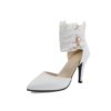 Fashion Ankle Wrap Lace High Heels Sandals - Image 8