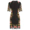 Fashion Runway O-Neck Flower Embroidery Lace Elegant Dress - Image 4