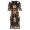 Fashion Runway O-Neck Flower Embroidery Lace Elegant Dress - Image 5