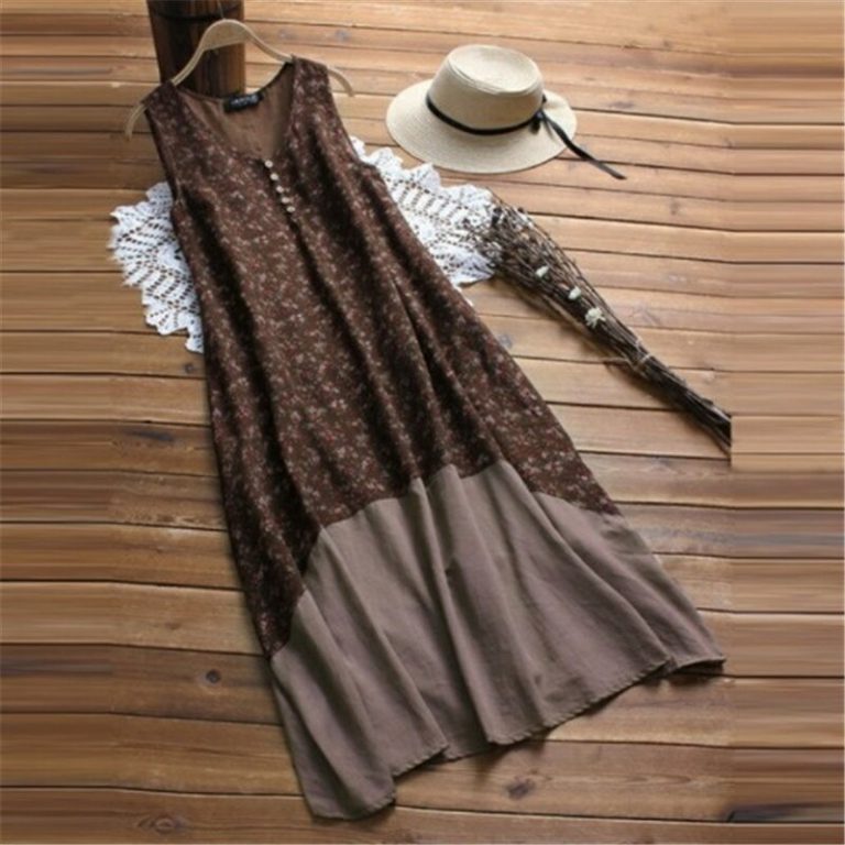 Floral Print Long Sleeve Casual Maxi Dress