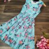 Floral Print Round Neck Mini dress - Image 2