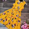 Floral Print Round Neck Mini dress - Image 4